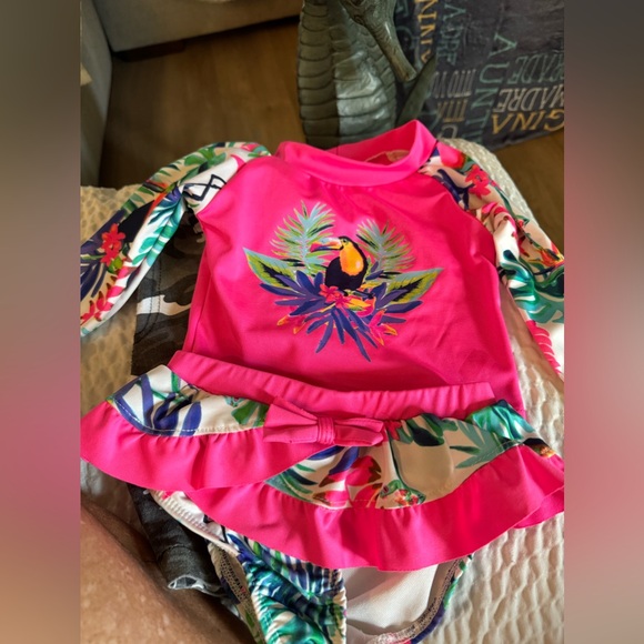 Lily and Dan 2t like new bathing suit so cute 🥰 great shape! - Picture 1 of 4